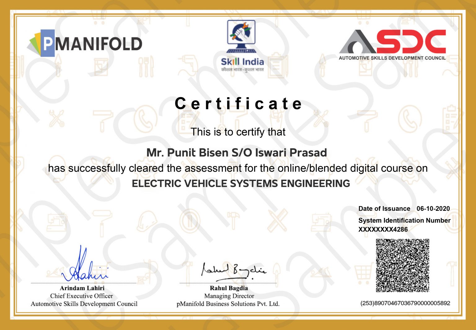 ELECTRIC VEHICLE SYSTEMS ENGINEERING Pmanifold